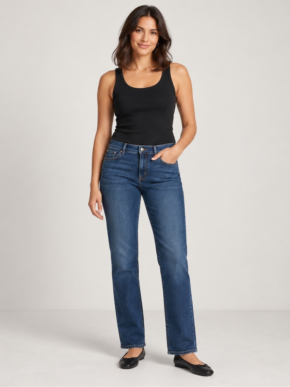 Lauren Ralph Lauren Modern Straight Jeans Women’s Medium Blue Wash Stretch 12